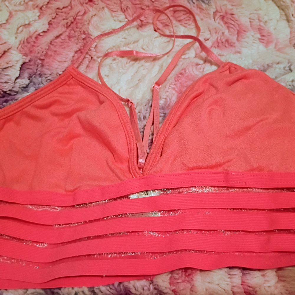Cute Booty Lounge Coral Bra